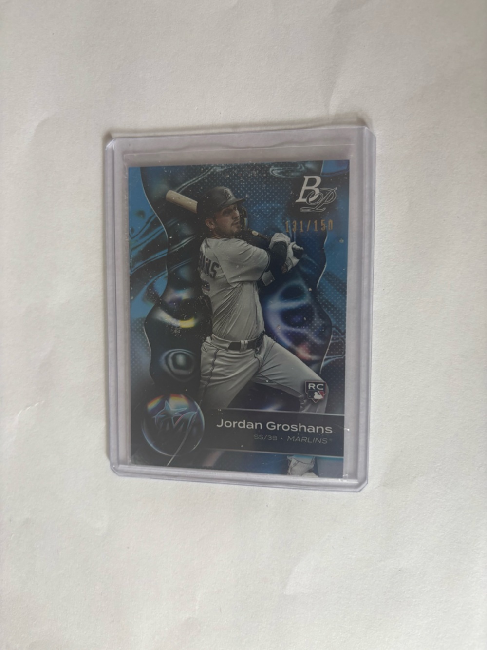 Jordan Groshans #137/150 Numbered Parallel Miami Marlins